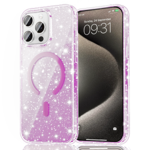 iPhone 15 Pro Max Magnetic Glitter Case