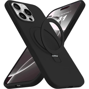 iPhone 15 Pro Max Magnetic Silicone Ring Case
