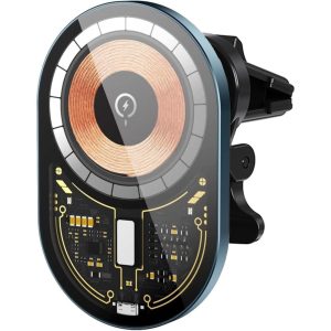 AC Vent Magnetic Copper Wireless Car Charger