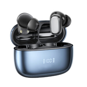 400mAh BT 5.4 Type-C black Clear sound black long battery life wireless earbuds True Wireless Stereo SKU:BT-VD054BK