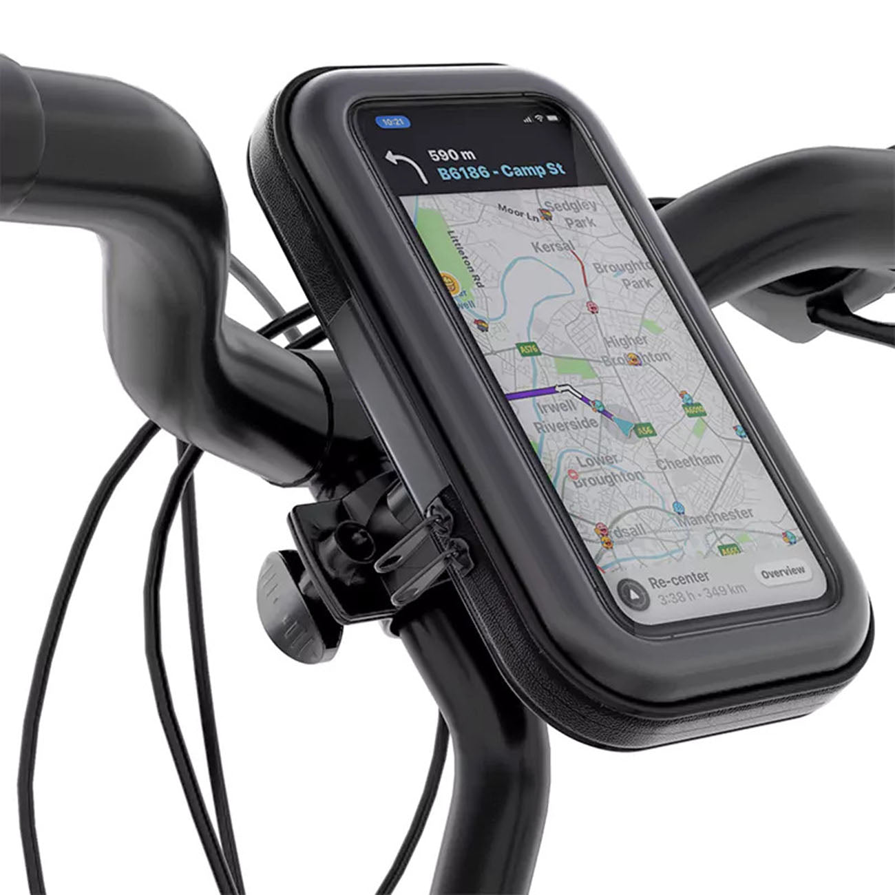 360 degree Rotation Universal Detachable Bicycle Motorbike holder 6.3 inch Cell Phone Holder SKU:HLD-VD005BK - Image 2