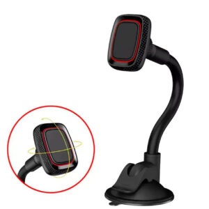 Universal 360-degree rotation Dashboard or windshield Magnetic Phone Holder for Car with Long Arm SKU: HLD-VDHD006BK