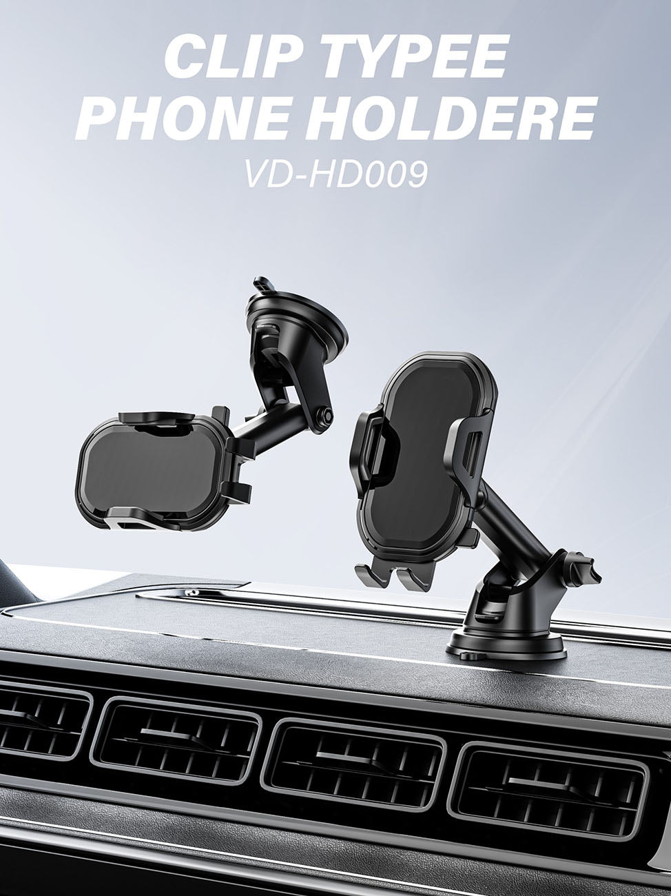 Universal Phone Holder for Dashboard or Windshield Clip Type Strong Anti-Shake Foldable for Phones - Image 3