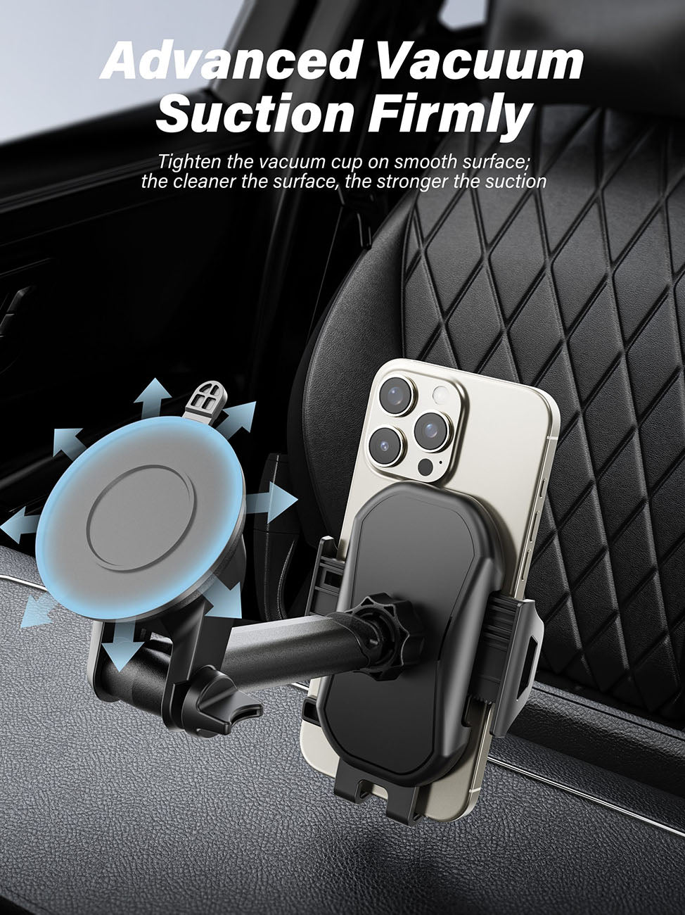 Universal Phone Holder for Dashboard or Windshield Clip Type Strong Anti-Shake Foldable for Phones - Image 6