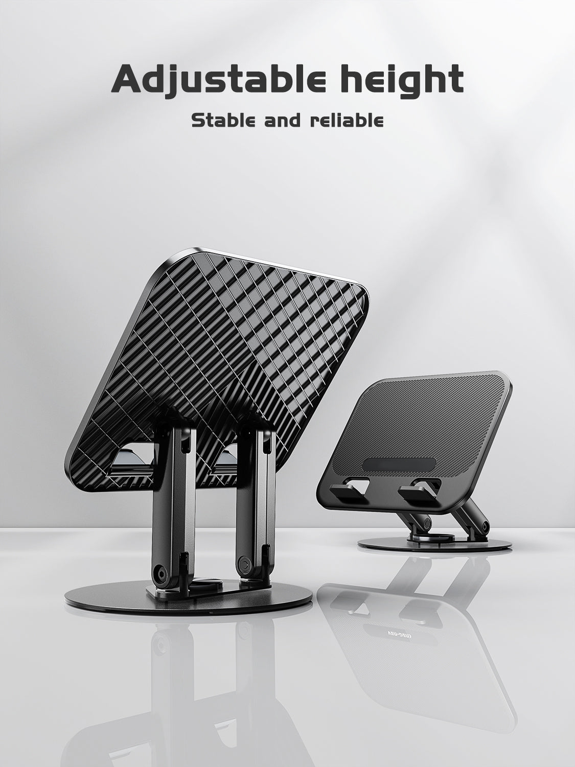 stable ABS tablet Phone Stand, Universal Smartphone Holder for tablet, laptop in black SKU:HLD-VD052BK - Image 3