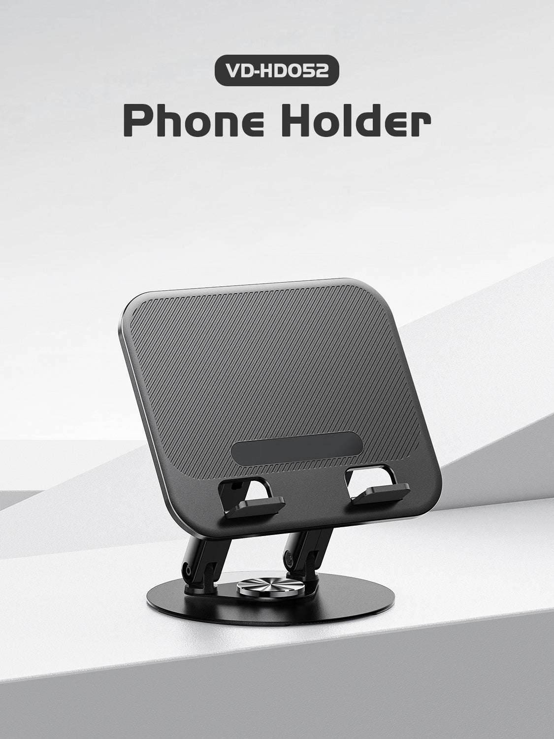 stable ABS tablet Phone Stand, Universal Smartphone Holder for tablet, laptop in black SKU:HLD-VD052BK - Image 8