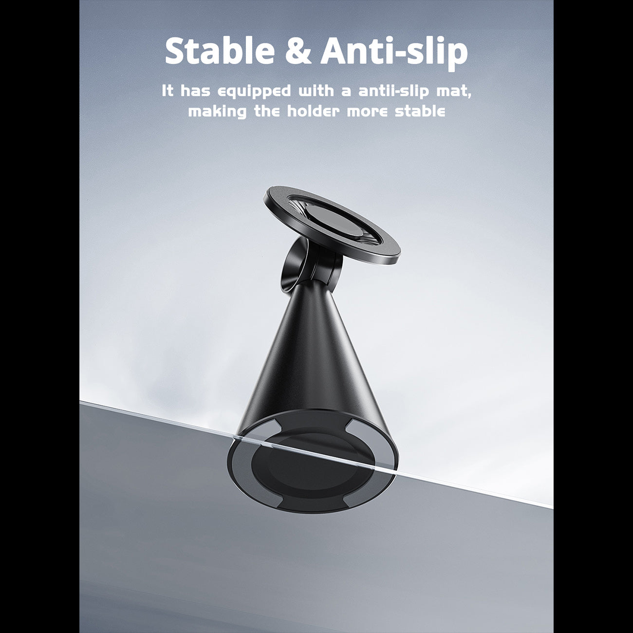 Universal high quality premium Strong magnetic holder 360 degree rotation stable anti-shake drop resistant holder SKU:HLD-VD056BK - Image 4