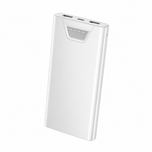 10000 mAh high capacity fast charging dual USB output black power bank | SKU: M2RVD-PB041WH