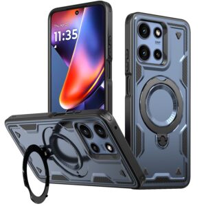 Reiko 360¡ã Rotating Magnetic Versatile Stand Gray Compatible with Motorola Moto G 5G 2025