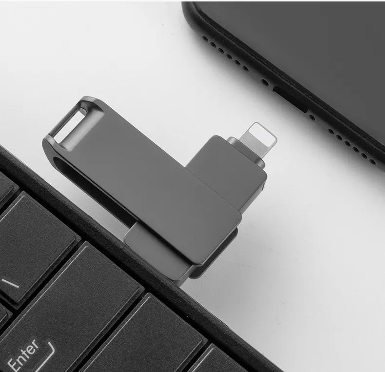 MS-8PINMI16GSL 16GB CELL PHONE USB FLASH DRIVE IN SILVER SKU:MS-8PINMI16GSL - Image 2