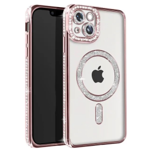 iPhone 15/14/13 Magnetic Crystal Case