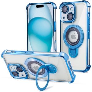 iPhone 15 Plus/14 Plus Magnetic Shiny Ring Case