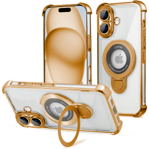 iPhone 17 Magnetic Shiny Ring Case