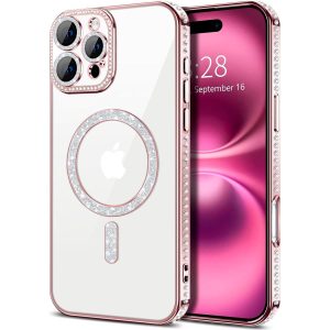 iPhone 16 Pro Max Magnetic Crystal Case