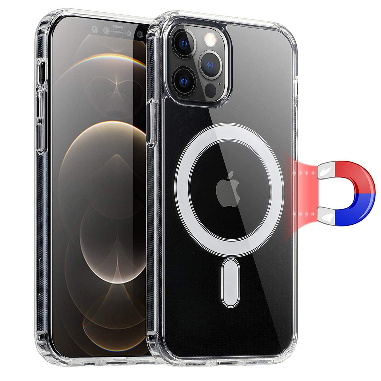 Magnetic Wireless Charging TPU Bumper Case For iPhone 11 In Clear SKU:PC34-IPH11CL