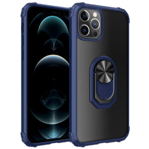 Kickstand Ring Holder TPU Shockproof Case With Magnetic Car MountAPPLE IPHONE 12/IPHONE 12 PRO In Blue
