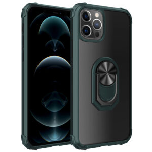 Kickstand Ring Holder TPU Shockproof Case With Magnetic Car MountAPPLE IPHONE 12/IPHONE 12 PRO In Green