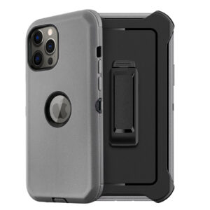 Multilayer Full Protection with Built-In Screen Protector CaseAPPLE IPHONE 12/IPHONE 12 PRO In Gray