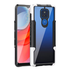 Shockproof Excellent Grip with Silky Feeling for Moto G Play 2021 In White