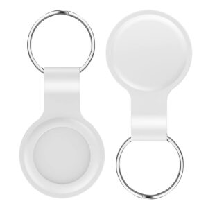 Reiko Silicone Protective Case for Apple AirTag In White