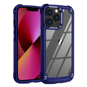 High Quality Clean PC,TPU and Metal Bumper Case For iPhone 13 PRO In Black
