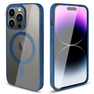 Transparent Back Cover Phone Shell fashion design magnetic 2 in 1 mobile phone case for iPhone 14 Pro