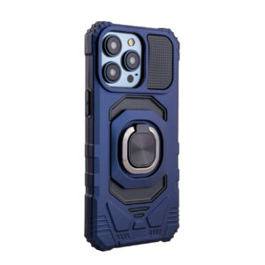 Kickstand Ring Holder TPU Shockproof Case for iPhone 15 PRO MAX in BlUE