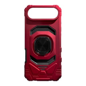 Kickstand Ring Holder TPU Shockproof Case for iPhone 17 AIR in Red , SKU: PC65-IPH17AIRRD