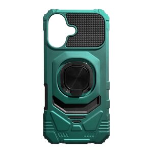 Kickstand Ring Holder TPU Shockproof Case for IPHONE 17 in Green , SKU: PC65-IPH17GR