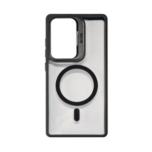 Magnetic Phone Case with Built-in Invisible Kickstand Compatible with Samsung Galaxy S25 (PC70-SAMS25BK)