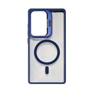 Magnetic Phone Case with Built-in Invisible Kickstand Compatible with Samsung Galaxy S25 (PC70-SAMS25BL)