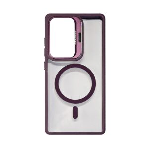 Magnetic Phone Case with Built-in Invisible Kickstand Compatible with Samsung Galaxy S25 (PC70-SAMS25RD)