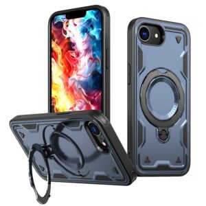 Reiko 360¡ã Rotating Magnetic Versatile Stand Gray Compatible with iPhone 16E & iPhone 17E