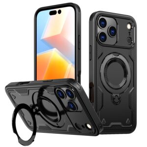Reiko 360-degree Rotating Magnetic Versatile Stand Black Compatible with IPHONE 17 PRO MAX / IPHONE 18 PRO MAX | SKU: PC73-IPH17MAXBK