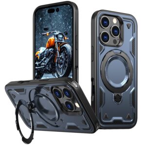 Reiko 360-degree Rotating Magnetic Versatile Stand Navy Blue Compatible with iPhone 17.  SKU:PC73-IPH17NV