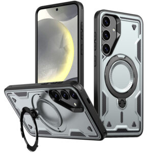 Reiko 360¡ã Rotating Magnetic Versatile Stand Gray Compatible with SAMSUNG A36 , PC73-SAMA36GY