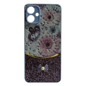 Sparkle Glitter Bling Phone Case in Purple With Colorful Cover For Galaxy A06