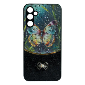 Sparkle Glitter Bling Phone Case in Black With Colorful Cover For Galaxy S25 Plus