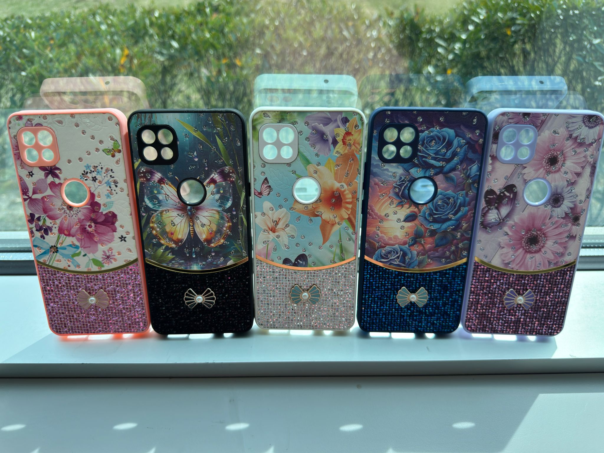 Sparkle Glitter Bling Phone Case in Black With Colorful Cover For Galaxy S24FE - Image 4