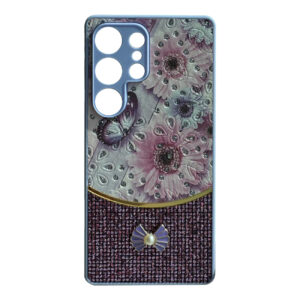 Sparkle Glitter Bling Phone Case in Purple With Colorful Cover For Galaxy S25 Ultra