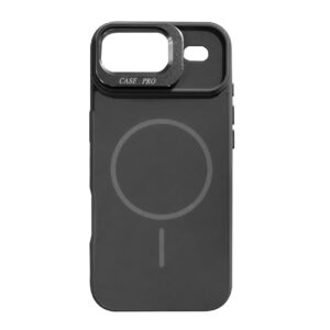 Reiko Built-in Stash Stand, Shockproof, Sturdy, Compatible with MagSafe Protection Stylish Cover, Compatible with IPHONE 17 AIR , PC76-IPH17AIRBK