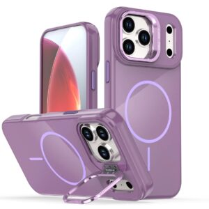 Reiko Built-in Stash Stand, Shockproof, Sturdy, Compatible with MagSafe Protection Stylish Cover, Compatible with IPHONE 17 PRO , PC76-IPH17PROPP