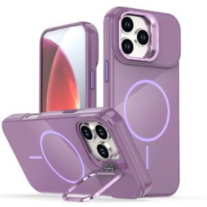 Reiko Built-in Stash Stand, Shockproof, Sturdy, Compatible with MagSafe Protection Stylish Cover, Compatible with IPHONE 17 , PC76-IPH17PP