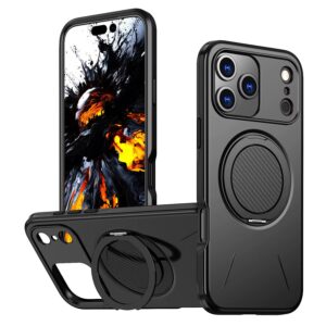 Reiko 360¡ã Rotating Magnetic Versatile Stand Compatible with IPHONE 17 PRO , SKU:PC80-IPH17PROBK