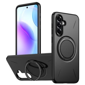 Reiko 360 Degree Rotating Magnetic Versatile Stand in black, compatible with Samsung A27 | SKU: PC80-SAMA27BK
