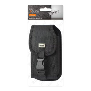 Reiko Vertical Rugged Pouch With Buckle Clip In Black (6.4X3.5X0.7 Inches) | SKU: PH01B-643507BK