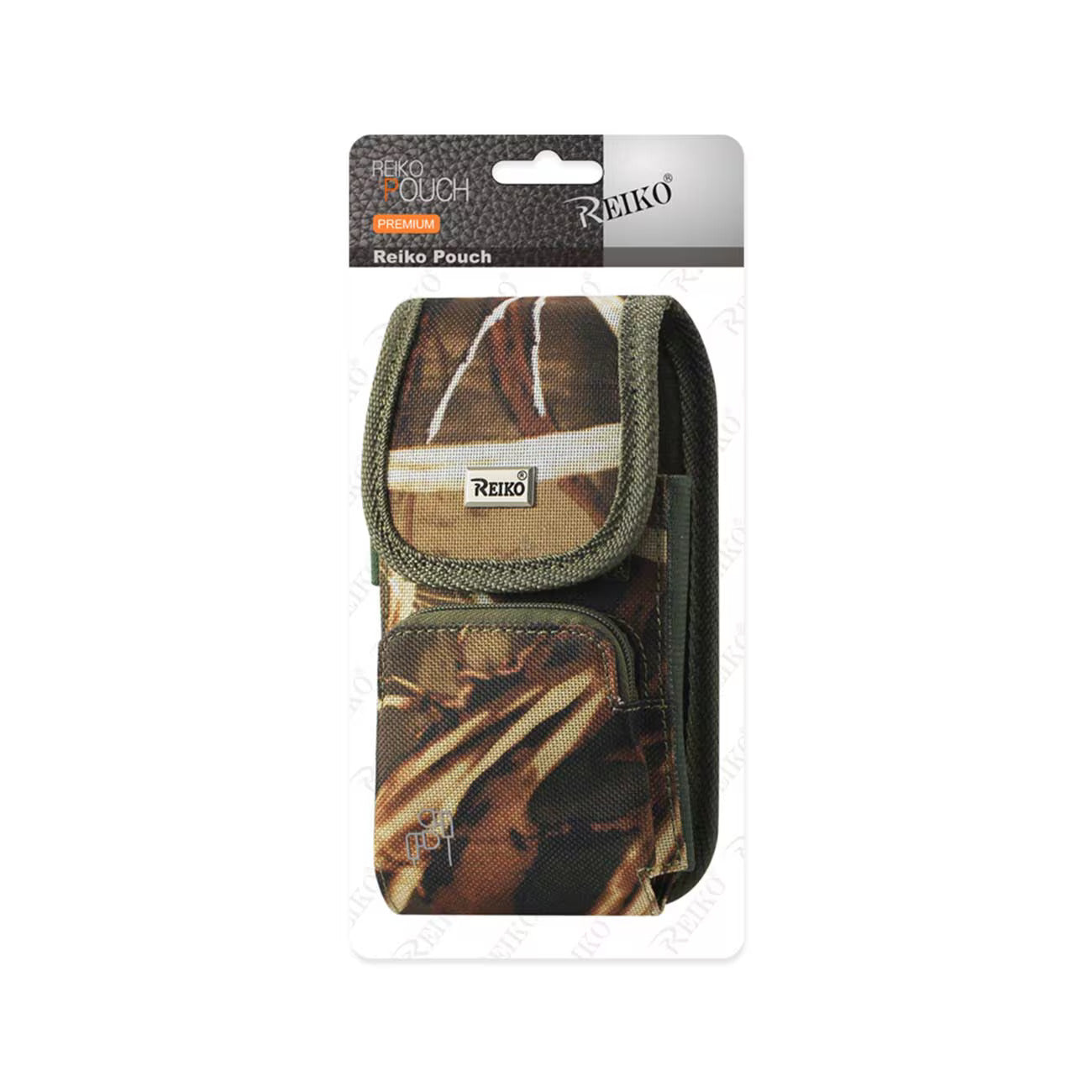 Reiko Vertical Rugged Pouch With Velcro And Belt Clip In Camouflage (6.4X3.5X0.7 Inches) | SKU: PH15B-643507AM32