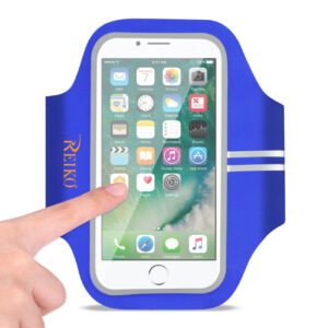 REIKO RUNNING SPORTS ARMBAND FOR 5.5 INCHES DEVICE IN BLUE (5.5x5.5 INCHES) SAB03-UNI55BL