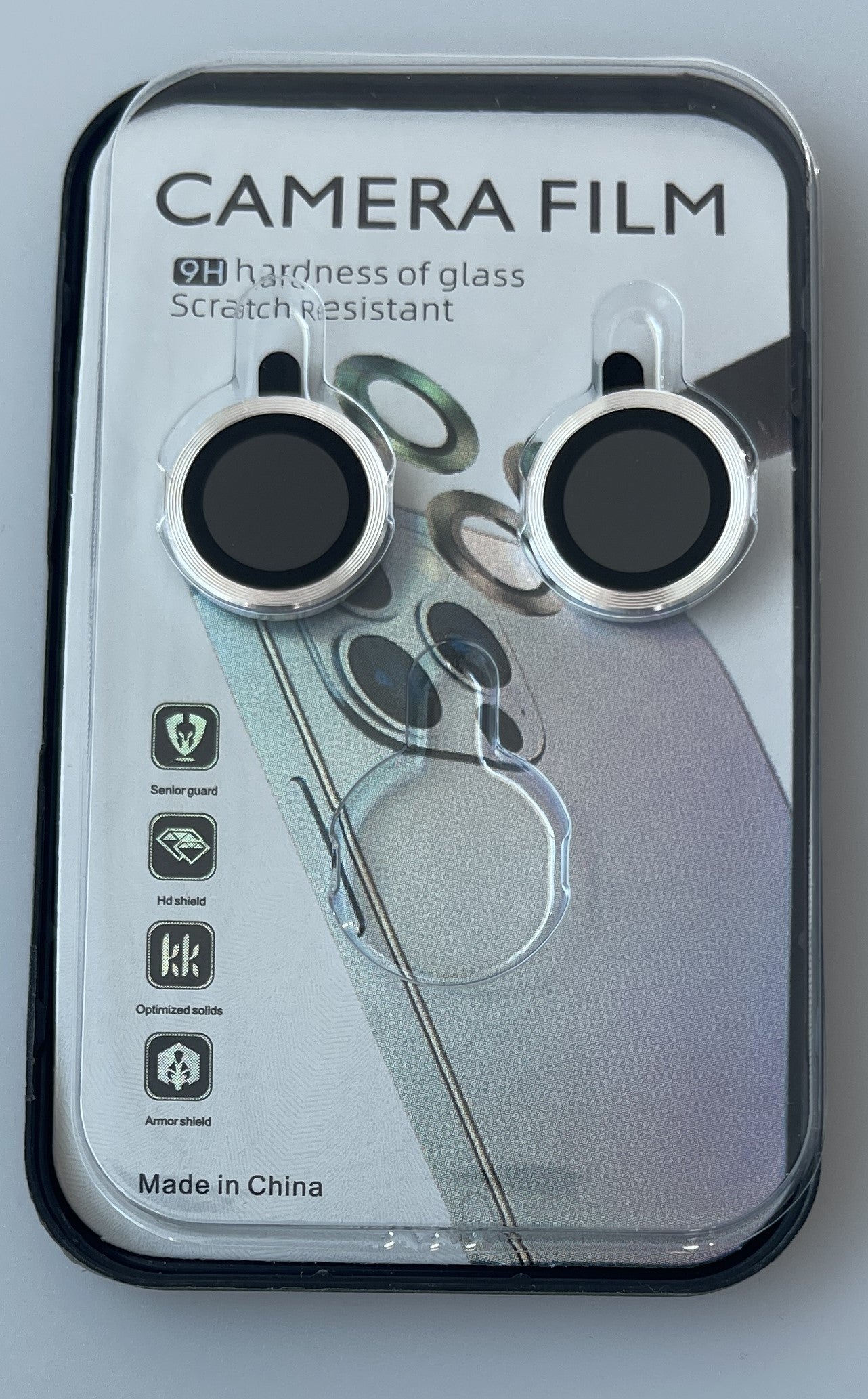 SCP25B-IPH15-15PLUSSL Camera Protector for iPhone 15/15 PLUS in Silver - Image 2