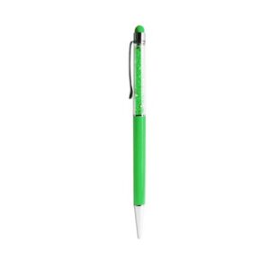REIKO CRYSTAL STYLUS TOUCH SCREEN WITH INK PEN IN GREEN (STP05-GR)